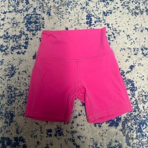 Lululemon sonic pink biker shorts